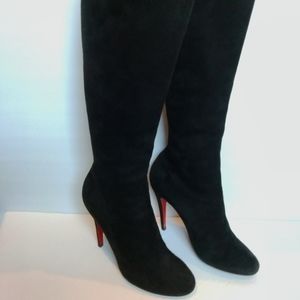 CHRISTIAN LOUBOUTINI ELOISE BOTTA SUEDE LEATHER.